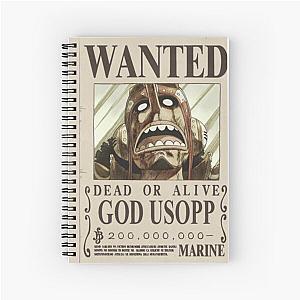 One Piece Usopp Current Wanted Poster , One Piece Wanted Poster Spiral Notebook