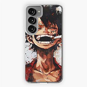 Luffy One piece Smoke & drink Samsung Galaxy Soft Case