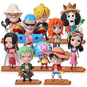 10pcs/set One Piece Japanese Anime Action Figure Model Toys