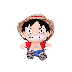 25cm Pink Luffy Smiling Doll One Piece Stuffed Toy Plush