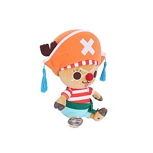 25cm Red Tony Tony Chopper Sitting Doll One Piece Stuffed Toy Plush