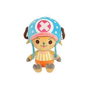 25cm Yellow Tony Tony Chopper Smiling Doll One Piece Stuffed Toy Plush