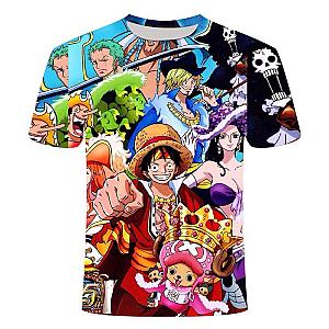 One Piece 3D Printed Anime Kids T-shirts for Boys