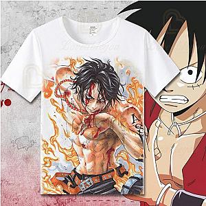Monkey·D·Luffy Print One Piece T-shirt