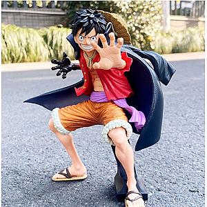 20cm One Piece Monkey D Luffy Figure Ghost Island Battle Suit Toy