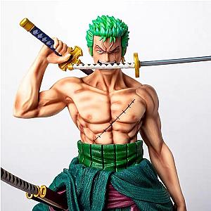 One Piece 25cm Gk Roronoa Zoro Double Headed Children Toys