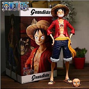 28cm Luffy Anime One Piece Assemble Figure Confident Smiley Doll