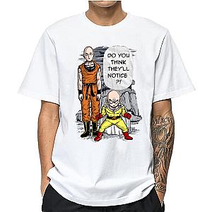 One Punch Man T-Shirts - One Punch Man Saitama &amp; Krillin Dbz T-Shirt BS0508