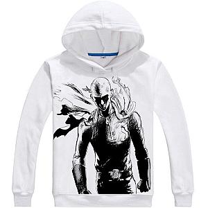 One Punch Man Hoodies - One Punch Man Saitama Torn Cloak Sweatshirt BS0508