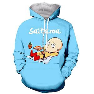 One Punch Man Hoodies - Sweatshirt One Punch Man Saitama Bubble Rest BS0508