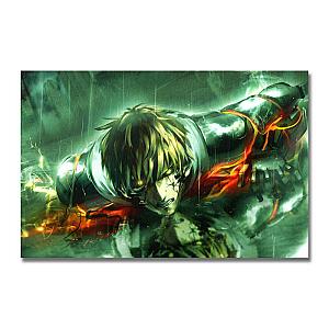 One Punch Man Posters - Canvas Poster One Punch Man Genos Injured BS0508