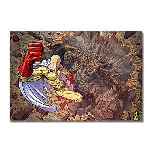 One Punch Man Posters - Canvas Poster One Punch Man Saitama Vs Monster Season 2 BS0508