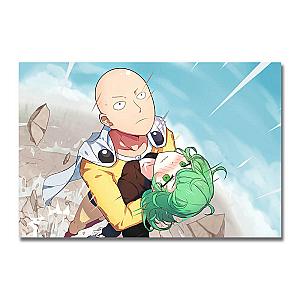 One Punch Man Posters - Canvas Poster One Punch Man Saitama Saves Tatsumaki BS0508