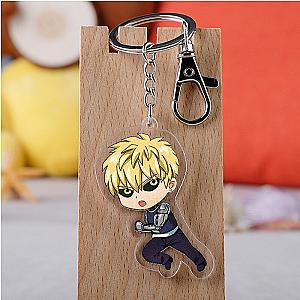 One Punch Man Keychains - One Punch Man Genos Cyborg Demon Keychain BS0508