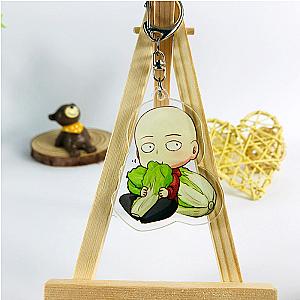 One Punch Man Keychains - Keychain One Punch Man Saitama Cauliflower BS0508