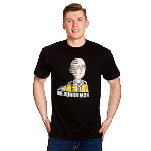 One Punch Man T-Shirts - One Punch Man - Saitama Fun T-Shirt black EW0508