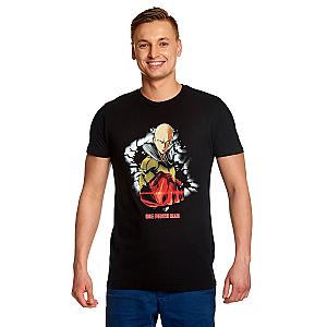 One Punch Man T-Shirts - One Punch Man - Saitama T-Shirt black EW0508