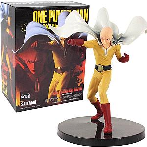 One Punch Man Action Figures - 19cm Anime One Punch Man Figure Toy Saitama Sensei DXF Hero PVC Action Figure Model Doll Collectible Figure Gift AM0508