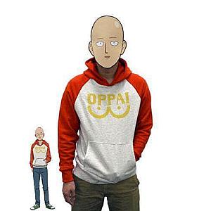 One Punch Man Hoodies - S-2XL One Punch Man Hero Saitama Oppai Hoodie AM0508