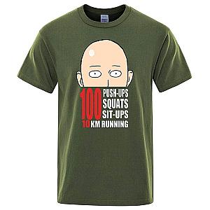 One Punch Man T-Shirts - One Punch Man Saitama Workout Shirt AM0508