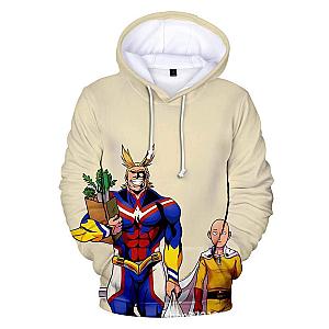 One Punch Man Hoodies - One Punch Man My Hero Academia All Might 3D Printed Long Sleeve Hoodie AM0508