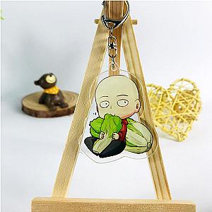 One Punch Man Keychains - One Punch Man Keychain Saitama Cauliflower SA3105