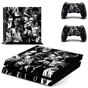 Stickers PS4 Slim Naruto One Punch Man DBZ One Piece