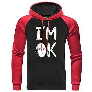 One Punch Man Hoodies - One Punch Man Saitama I'm Ok Hoodie SA3105