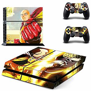 Stickers PS4 Slim One Punch Man Saitama bald caped