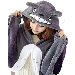 Totoro Plush Shawl Cloak