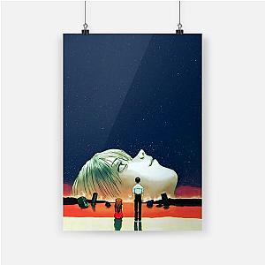 Evangelion Face Rei Ayanami Canvas Wall Art EVA Merch