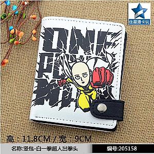 One Punch Man Wallet- Saitama Wallet With Interior Zipper Pocket