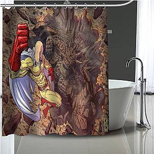 One Punch Man Shower Curtains - Saitama Monster  Shower Curtain SA3105