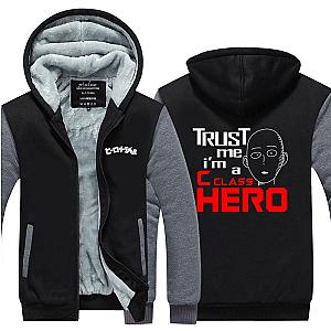 One Punch Man Jackets -  Saitama Hero Class C Fleece Jacket SA3105