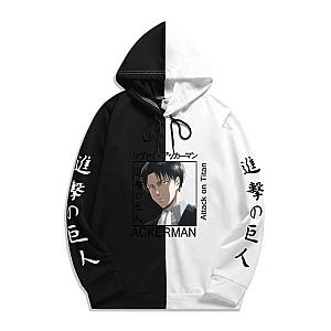 Attack On Titan Hoodie - Long-sleeved Black White Hoodies