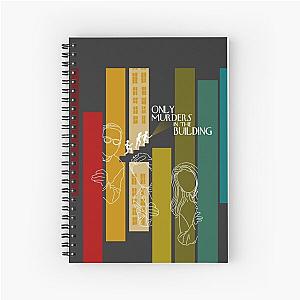 only murders in the building tv show lineart poster Spiral Notebook