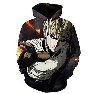 Genos Hero Black Hoodies