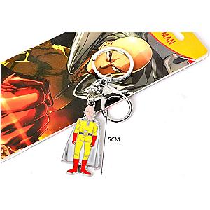 Saitama One Punch Man Key Chains