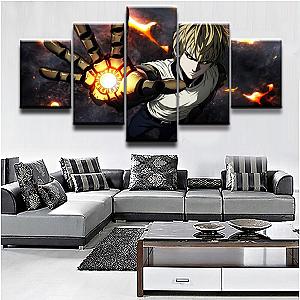 5 Panel Anime One-Punch Man Genos Wall Art