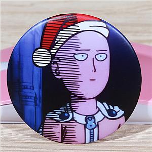 One Punch Man Funny Saitama Pins Badges Brooch Chest