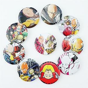 10Pcs/Set One Punch Man Saitama Pins Badges Brooch Chest