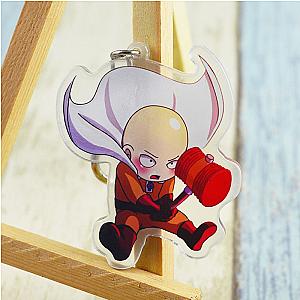 One Punch Man With Hammer Keychain