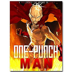 One Punch Man Saitumaki Fire Poster