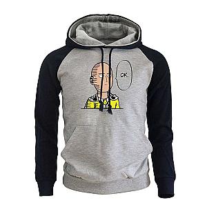 One Punch Man Saitama Fashion Raglan Hoodie