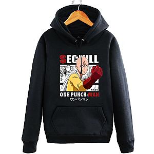 One Punch Man Cool Black Hoodie