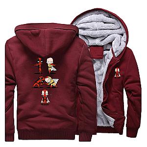 Saitama with Deadpool Jacket