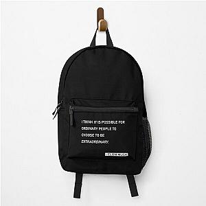 Elon Musk Ordinary People Quote Backpack