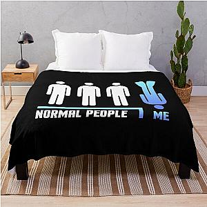 Ordinary people diving gift throw blanket