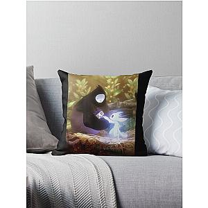 Ori and the Will of the Wisps Game, The Blind Forest Action Game Throw Pillow