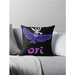 Ori and the Willow of the Wisps Game Blue the Blind Forest Action Game Throw Pillow